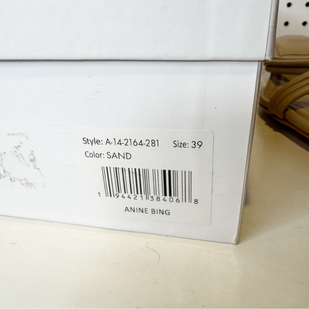 Anine Bing |‎ Suki Sandals in Sand Sz. 39 - Picture 11 of 12